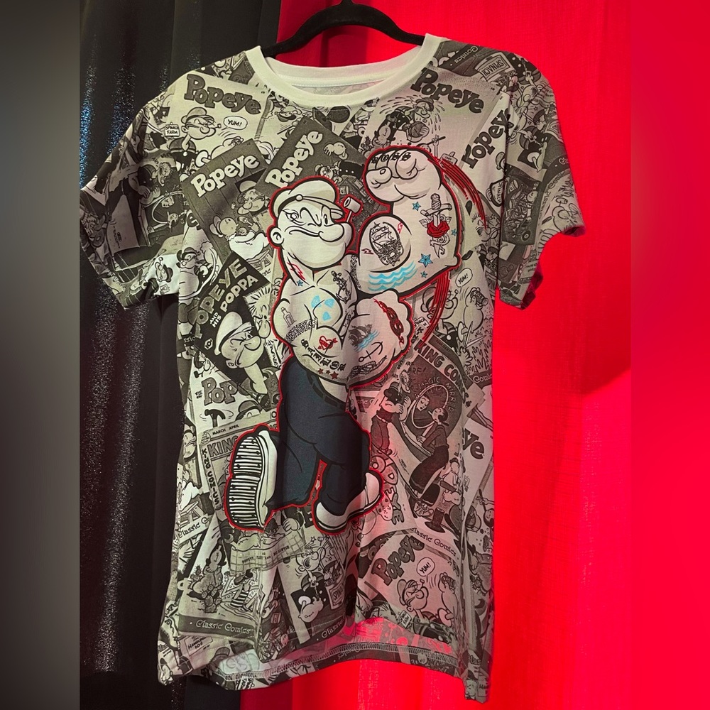Popeye T-shirt Mens Medium